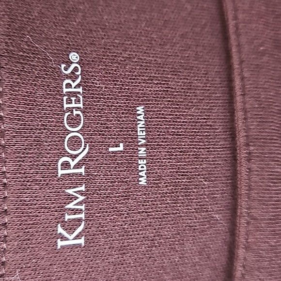 Chocolate square neck 100% Cotton T by Kim Rogers - Picture 3 of 5